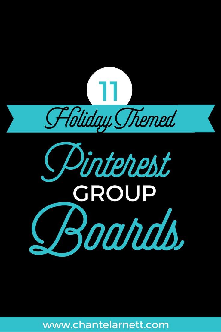 11 Holiday Themed Pinterest Group Boards