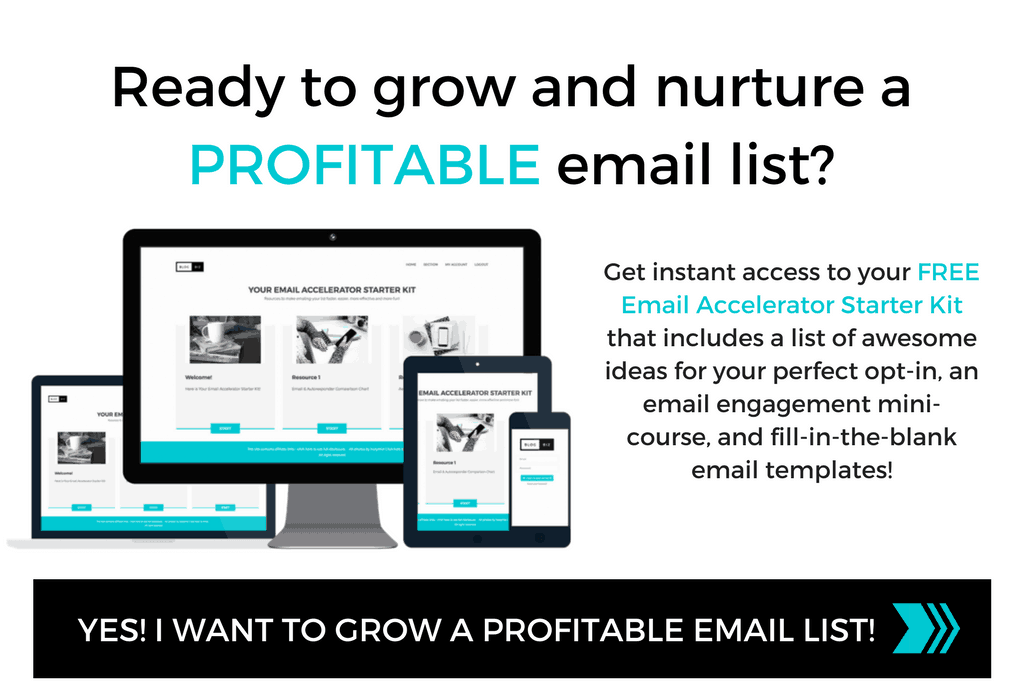 Ready to grow and nurture a profitable email list? Email Accelerator Starter Kit has got you covered!
